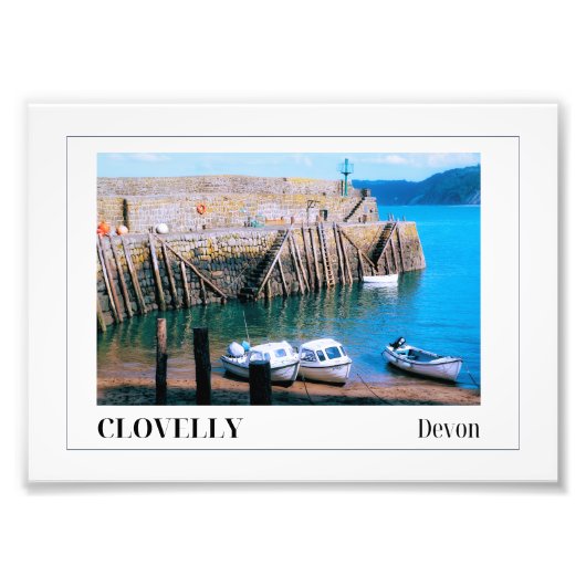 Clovelly Devon Fotodruck (Vorne)