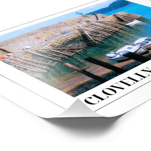 Clovelly Devon Fotodruck (Ecke)