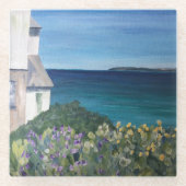 Clovelly Devon Glasuntersetzer (Vorderseite)