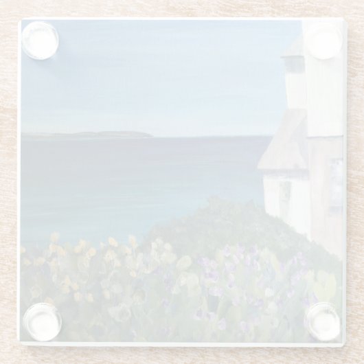 Clovelly Devon Glasuntersetzer (Rückseite)