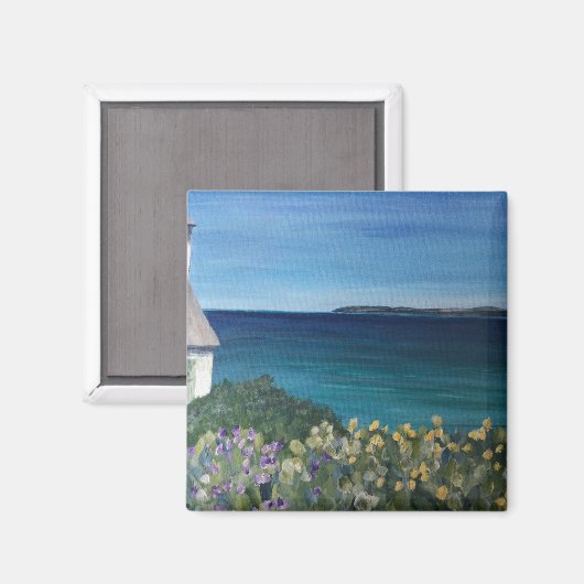 Clovelly Devon Magnet (Vorderseite/Rückseite)