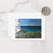 Clovelly Devon Mitteilungskarte (Vorderseite/Rückseite Beispiel)