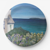 Clovelly Devon Pappteller (Vorderseite)