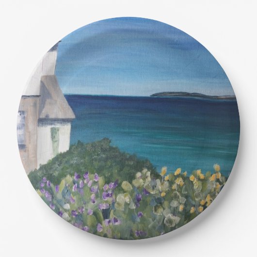 Clovelly Devon Pappteller (Vorderseite)