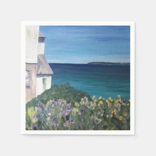 Clovelly Devon Serviette (Vorderseite)