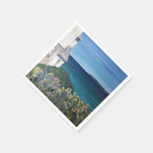 Clovelly Devon Serviette (Ecke)