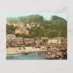 Clovelly Harbour, Torridge, Devon, c.1895 Postkarte
