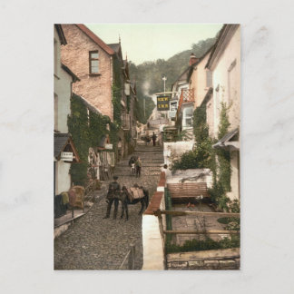 Clovelly, North Devon, England c.1895 Postkarte