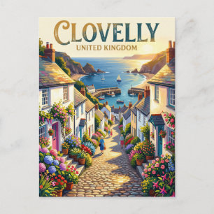 Clovelly Vereinigtes Königreich Postkarte