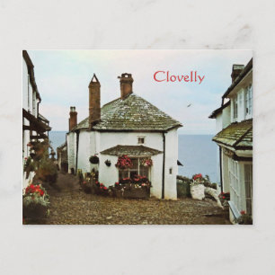 Clovelly Village Souvenir Postcard Postkarte