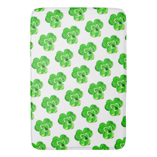 Clover Bath Mat Badematte (Vorderseite Vertikal)