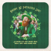 Clover & Beer Company Rechteckiger Pappuntersetzer (Vorderseite)