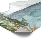 CLOVER Bergsee Pine Bachelorette Herzlich willkomm Poster (Ecke)