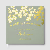 Clover Blätter Bouquet Wedding Gästebuch (Vorderseite)