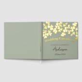 Clover Blätter Bouquet Wedding Gästebuch (Voll)