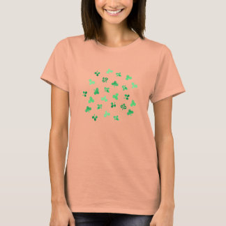 Clover-Blätter Frauen-Boxy Crop Top-T - Shirt