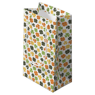 CLOVER-BLÄTTER ST-PATRICKS-PATTERN KLEINE GESCHENKTÜTE