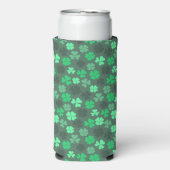 CLOVER-BLÄTTER ST-PATRICKS-PATTERN SELTERS DOSENKÜHLER (Seltzer Vorderseite)