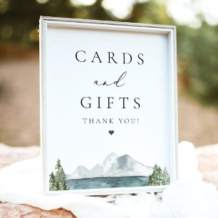 CLOVER Boho Mountain Lake Cards and Gifts Poster
