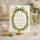 Clover & Bow St. Patrick’s Day Party Design Einladung