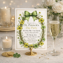 Clover & Bow St. Patrick’s Day Party Design Einladung