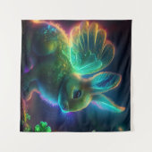 Clover Bunny Wandteppich (Vorderseite (Horizontal))