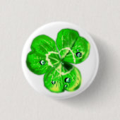 Clover Button mit Dew Drops (Vorderseite)