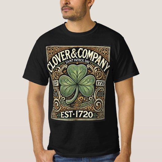 Clover & Company - Vintages T-Shirt des St. Patric (Vorderseite)