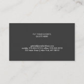 CLOVER DESIGN VISITENKARTE (Rückseite)