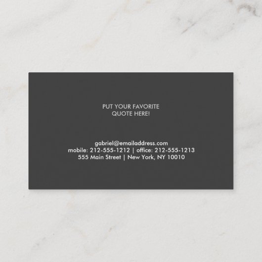 CLOVER DESIGN VISITENKARTE (Rückseite)