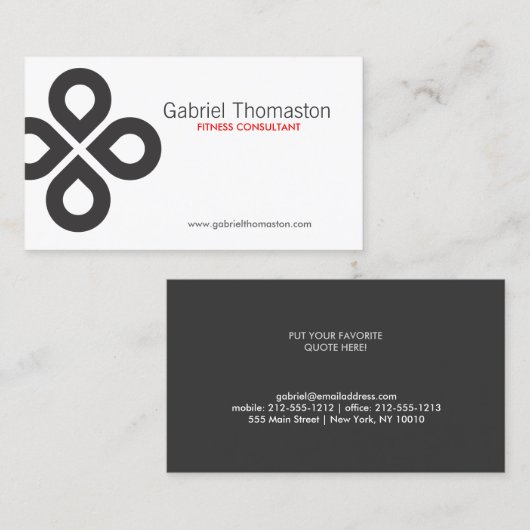 CLOVER DESIGN VISITENKARTE (Vorne/Hinten)