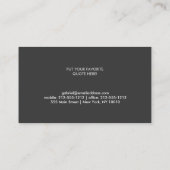 CLOVER DESIGN VISITENKARTE (Rückseite)