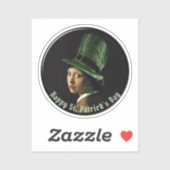 Clover Earring St. Patrick's Day Aufkleber (Blatt)