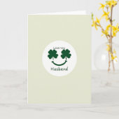 Clover Eyes Husband Love You Card Karte (Gelbe Blume)