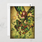 CLOVER FAIRY POSTKARTE (Vorne/Hinten)