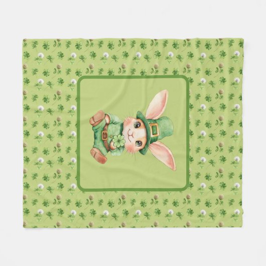 Clover Fleece Blanket (Vorderseite (Horizontal))