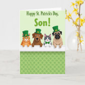 Clover Friends St. Patricks Day Karte (Gelbe Blume)