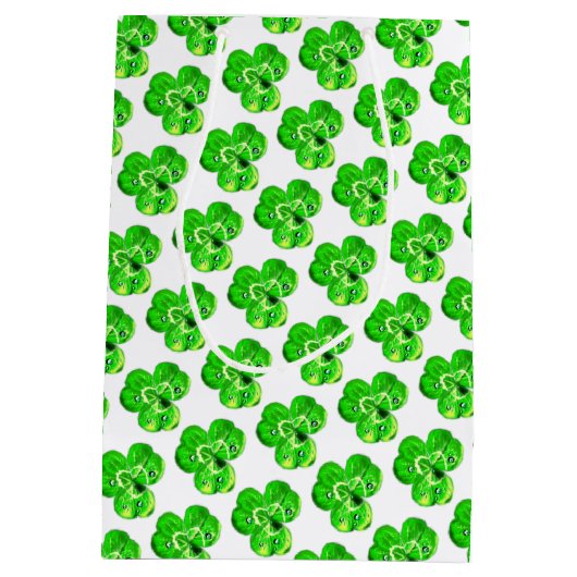 Clover-Geschenktasche Mittlere Geschenktüte (Rückseite)