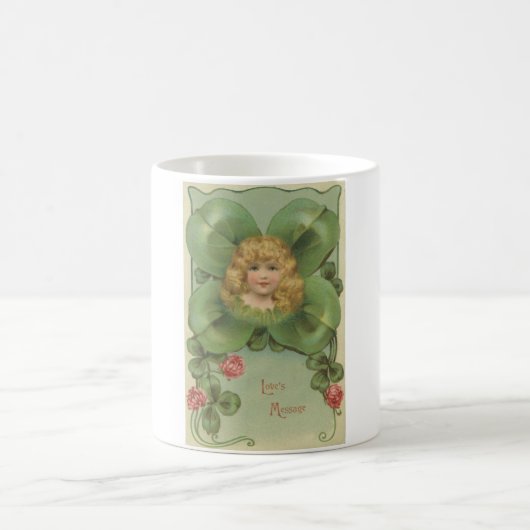 Clover Girl-Liebe Kaffeetasse (Mittel)