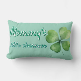 Clover Green Mommy's Little Charmer Lendenkissen