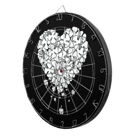Clover Heart Dartscheibe (Vorderseite rechts)