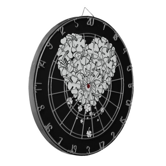 Clover Heart Dartscheibe (Vorderseite Links)