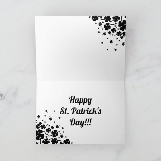 Clover Heart Karte (Innenseite)