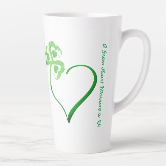 Clover Heart Latte Tasse (Rechts)