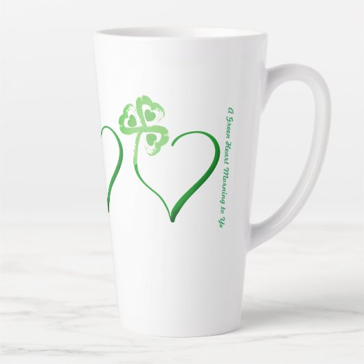 Clover Heart Latte Tasse (Rechts)
