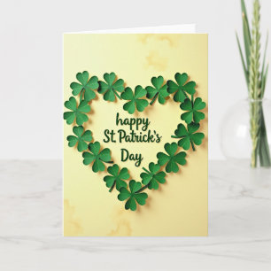 Clover-Heart-Muster-St.-Patricks-Karte Karte