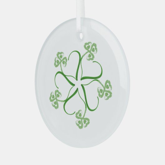 Clover Heart Ornament (Vorderseite links)
