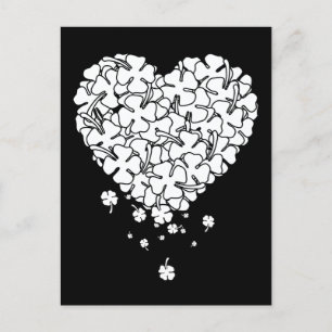Clover Heart Postkarte