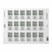 Clover Honey Jar Personalisiertes Produkt Adressaufkleber (Vorne)