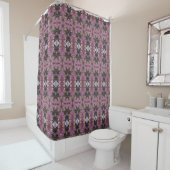 Clover Ikat 5 Duschvorhang (Beispiel)